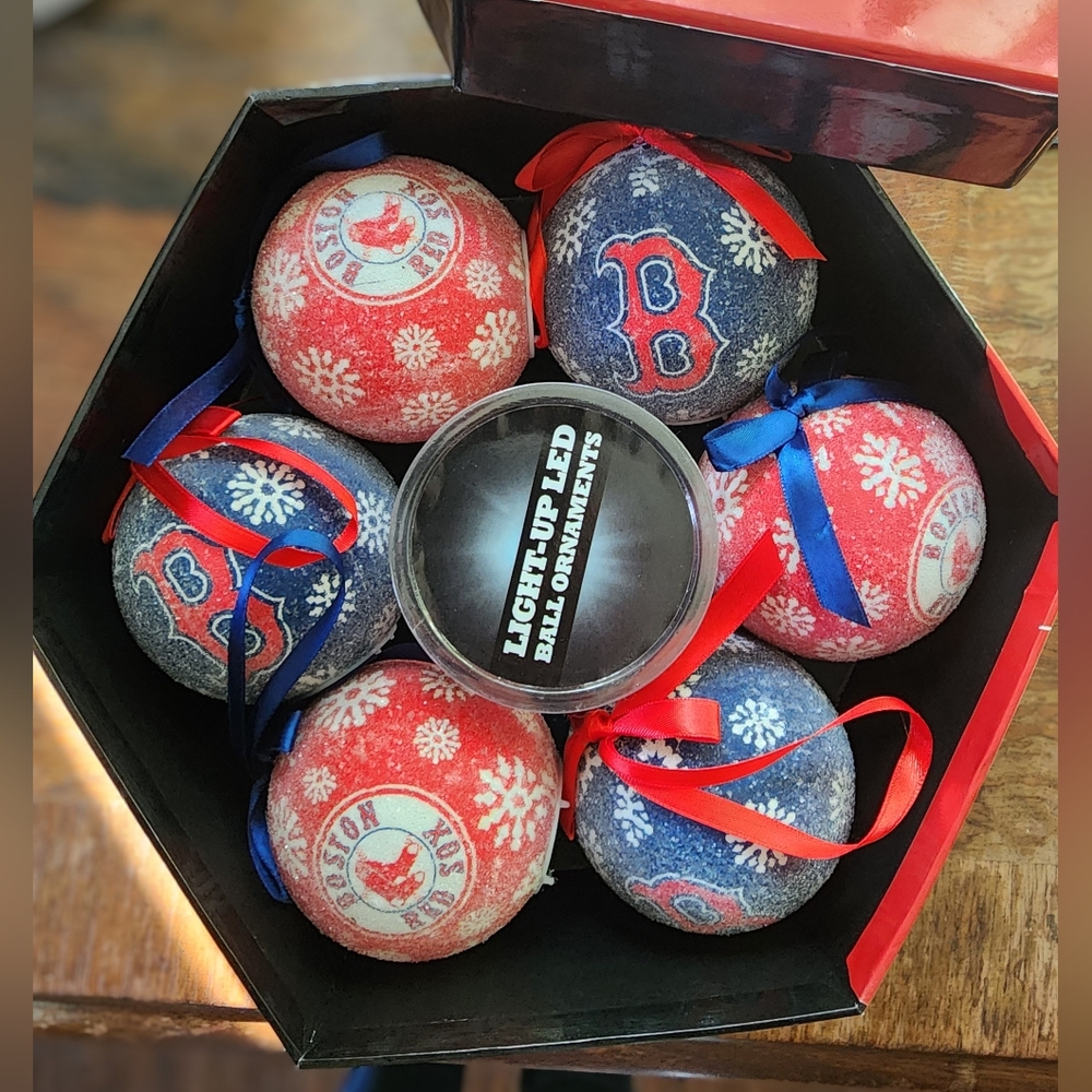 MLB Red and Blue Holiday Ornaments